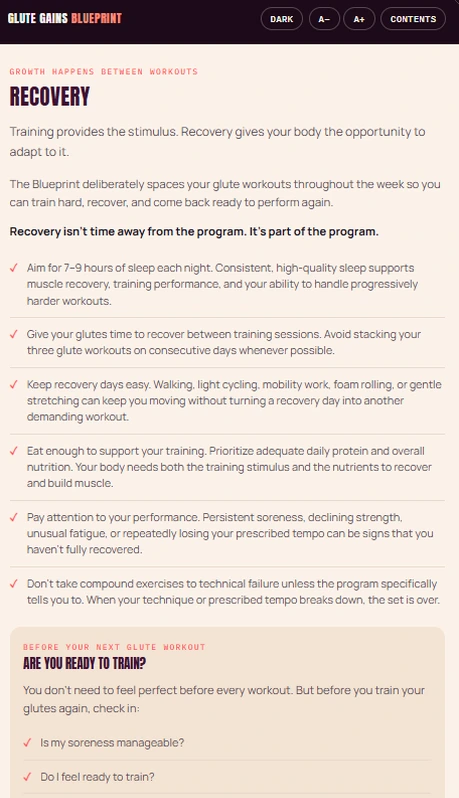 Blueprint book excerpt: Recovery and readiness
